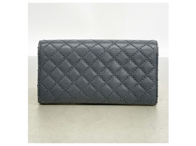 Carteira Longa Chanel Matelassé Marrom - vista 8