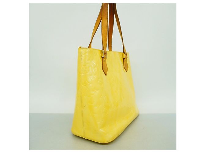 Borsa Tote Louis Vuitton Vernis Houston Bianco - vista 2