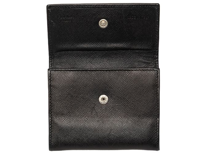 Tarjetero Prada Black Saffiano Negro - vista 4