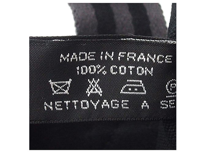 Hermès Black Canvas Fourre Tout MM Nero - vista 6