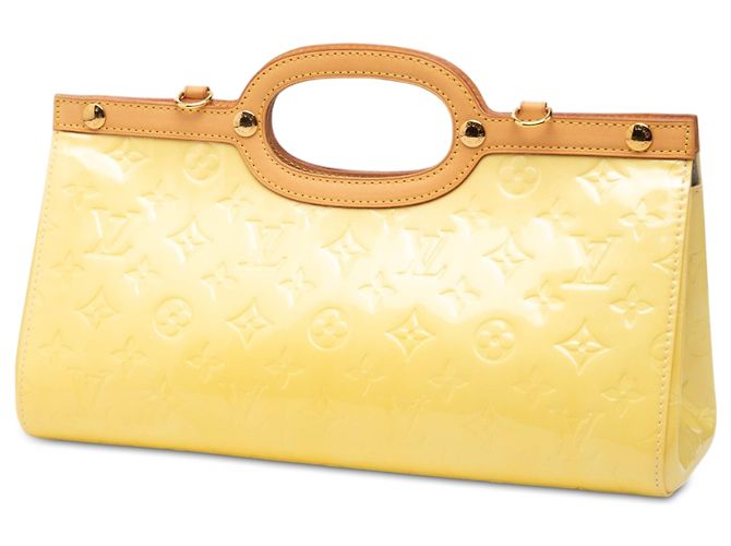 Louis Vuitton Yellow Monogram Vernis Roxbury Drive Giallo - vista 2