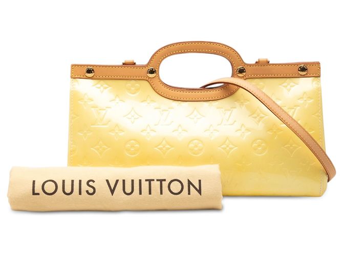 Louis Vuitton Yellow Monogram Vernis Roxbury Drive Giallo - vista 7