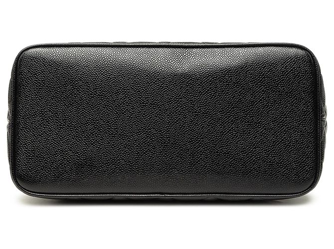 Borsa Tote Chanel Black Caviar Medallion Nero - vista 3