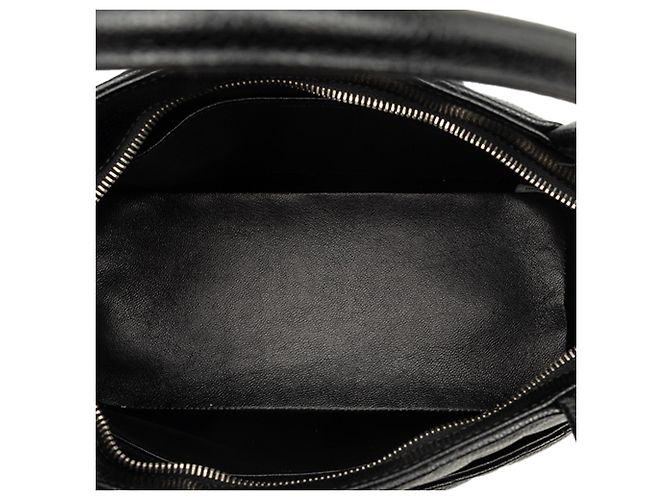 Borsa Tote Chanel Black Caviar Medallion Nero - vista 4
