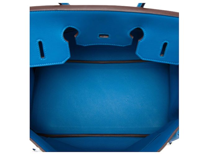 Hermès Blue Swift Birkin Retourne 35 - vista 4