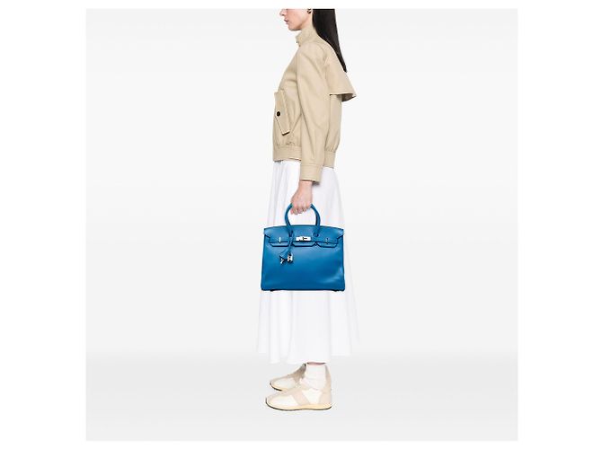 Hermès Blue Swift Birkin Retourne 35 - vista 6