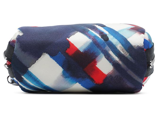 Pouch Airline in tela stampata blu Chanel - vista 3