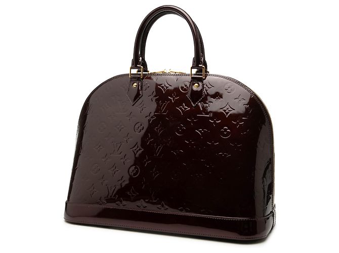 Louis Vuitton Purple Monogram Vernis Alma GM Porpora - vista 2