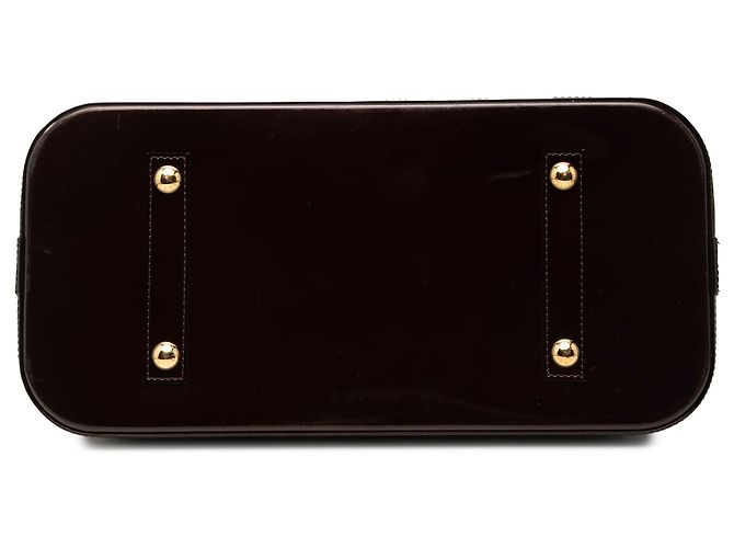 Louis Vuitton Purple Monogram Vernis Alma GM Porpora - vista 3