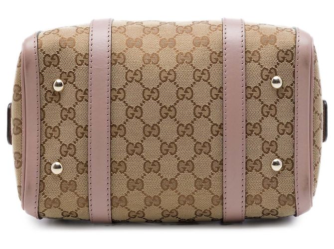 Borsa Boston Gucci Joy Small in tela GG beige - vista 3