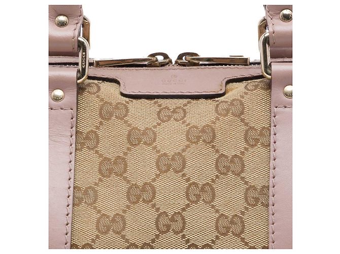 Borsa Boston Gucci Joy Small in tela GG beige - vista 6