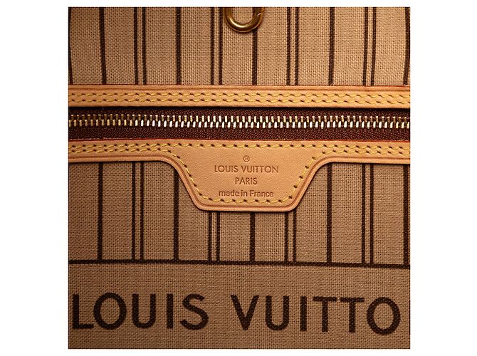 Louis Vuitton Brown Monogram Neverfull MM Marrone - vista 5
