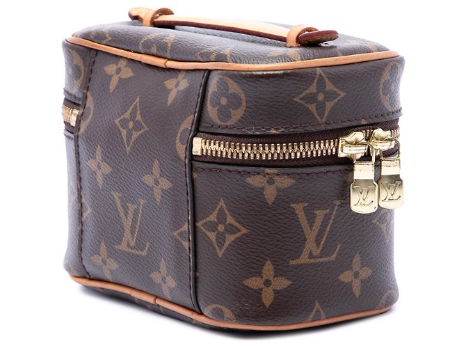 Louis Vuitton Brown Monogram Nice Nano Vanity Case Marrone - vista 2