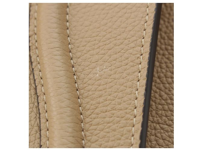 Céline Celine Beige Micro Drummed Calfskin Luggage Tote - vista 12