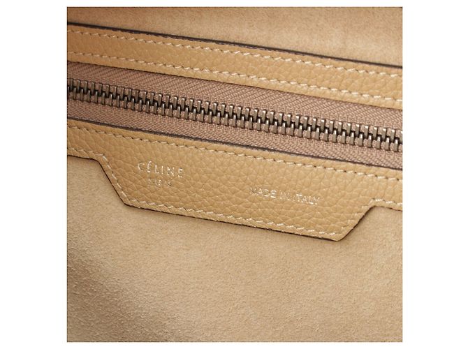 Céline Celine Beige Micro Drummed Calfskin Luggage Tote - vista 7