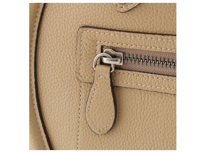 Céline Celine Beige Micro Drummed Calfskin Luggage Tote - vista 9