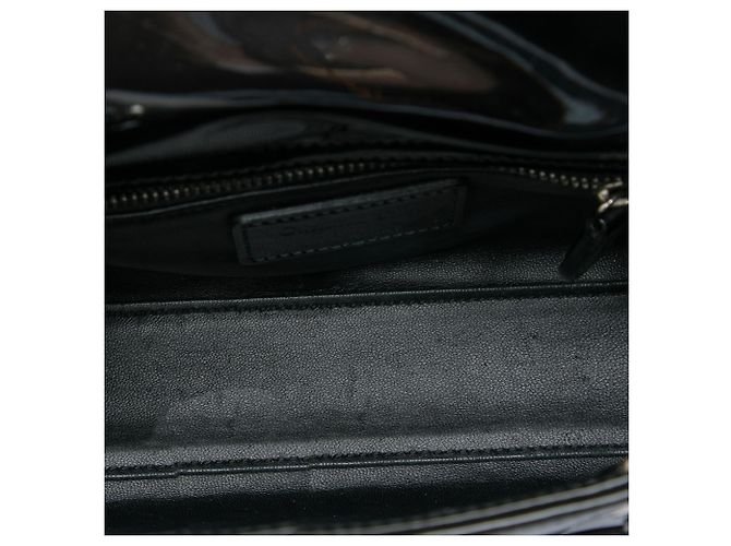 Dior Mini Lady Dior in pelle verniciata nera Nero - vista 4
