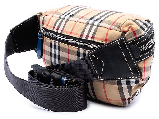 Borsa a cintura Sonny in nylon Burberry Beige House Check - vista 2