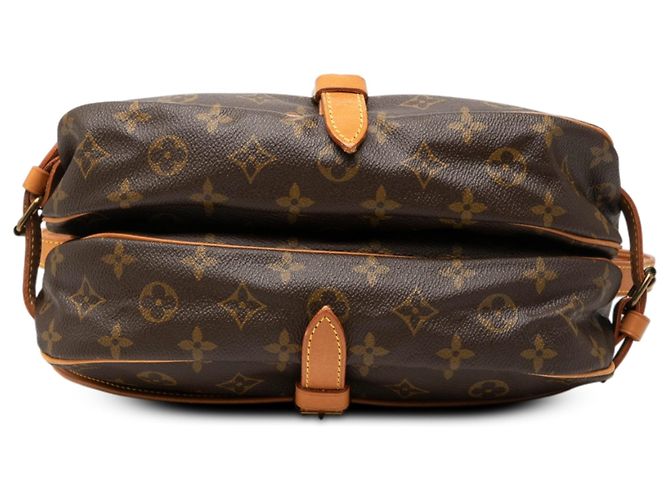 Louis Vuitton Brown Monogram Saumur 25 Marrone - vista 3