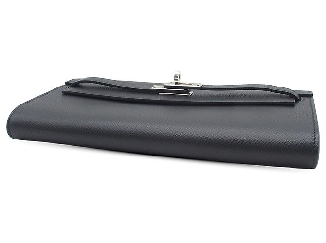 Cartera Hermès Kelly To Go en cuero Epsom negro - vista 3