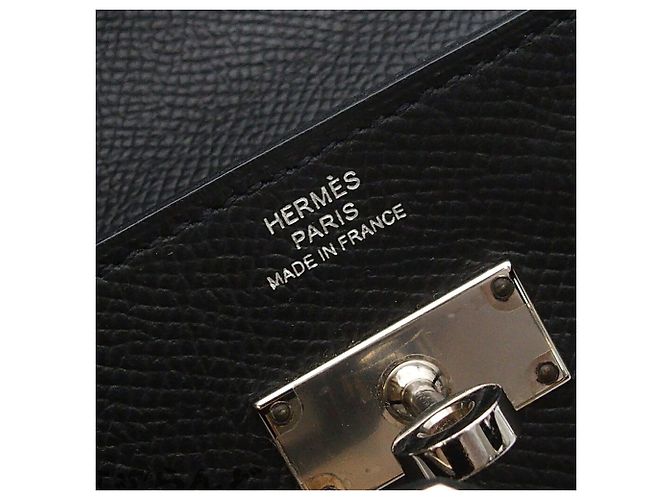 Cartera Hermès Kelly To Go en cuero Epsom negro - vista 5
