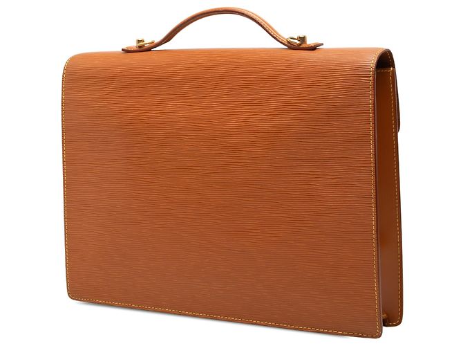 Louis Vuitton Brown Epi Porte Documents Bandouliere Braun - Ansicht 2