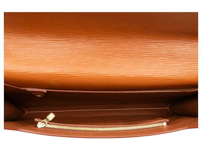Louis Vuitton Brown Epi Porte Documents Bandouliere Braun - Ansicht 4