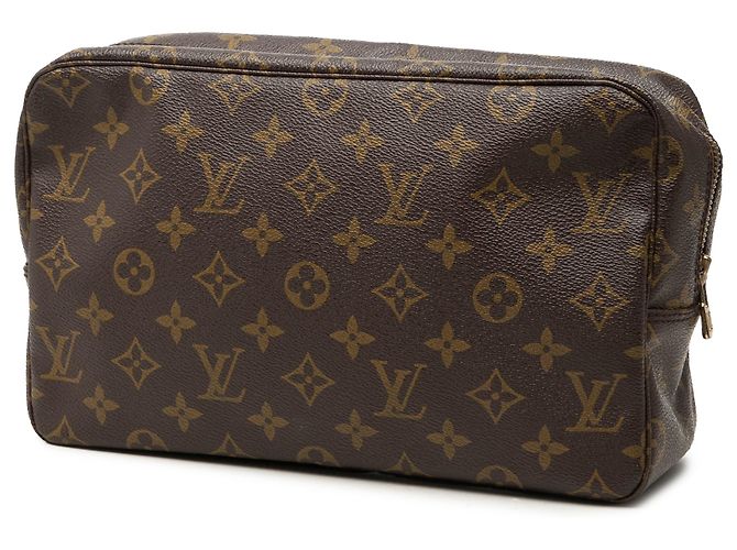 Louis Vuitton Brown Monogram Trousse Toilette 28 Marrone - vista 2