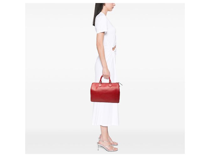 Louis Vuitton Red Epi Speedy 30 Rosso - vista 7