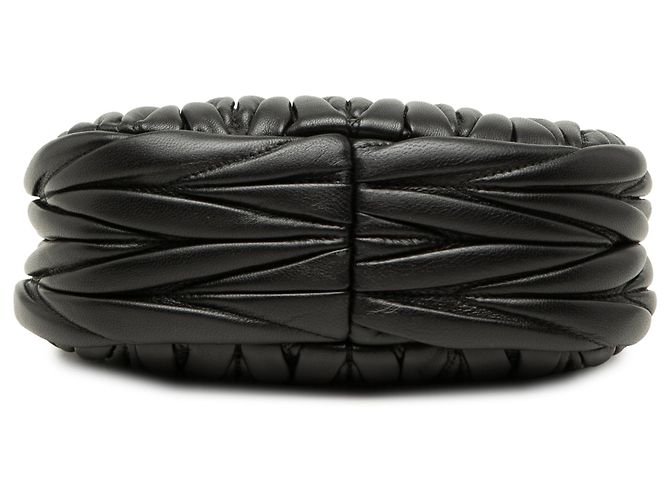 Borsa Wander Miu Miu Mini in Nappa Matelassé Nera Nero - vista 3