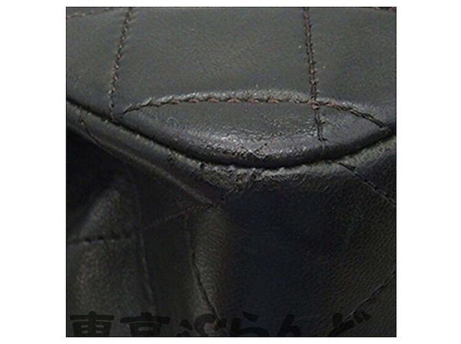 Chanel Black Small Classic Lambskin Double Flap Nero - vista 10