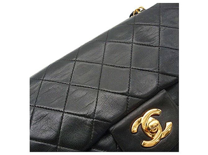 Chanel Black Small Classic Lambskin Double Flap Nero - vista 14