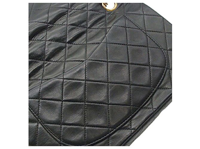 Chanel Black Small Classic Lambskin Double Flap Nero - vista 15