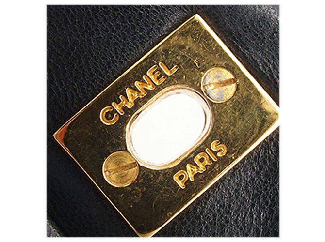 Chanel Black Small Classic Lambskin Double Flap Nero - vista 9
