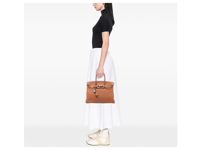 Hermès Brown Togo Birkin Retourne 35 Marrone - vista 6