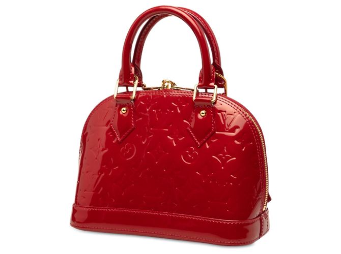 Louis Vuitton Red Monogram Vernis Alma BB Rosso - vista 2