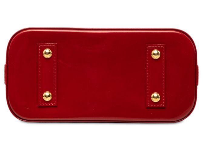 Louis Vuitton Red Monogram Vernis Alma BB Rosso - vista 3