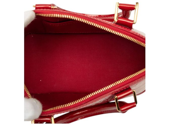 Louis Vuitton Red Monogram Vernis Alma BB Rosso - vista 4