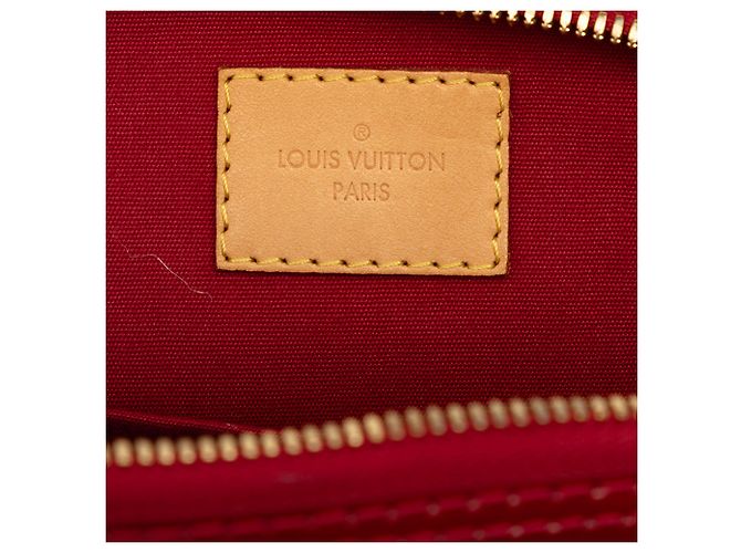 Louis Vuitton Red Monogram Vernis Alma BB Rosso - vista 5