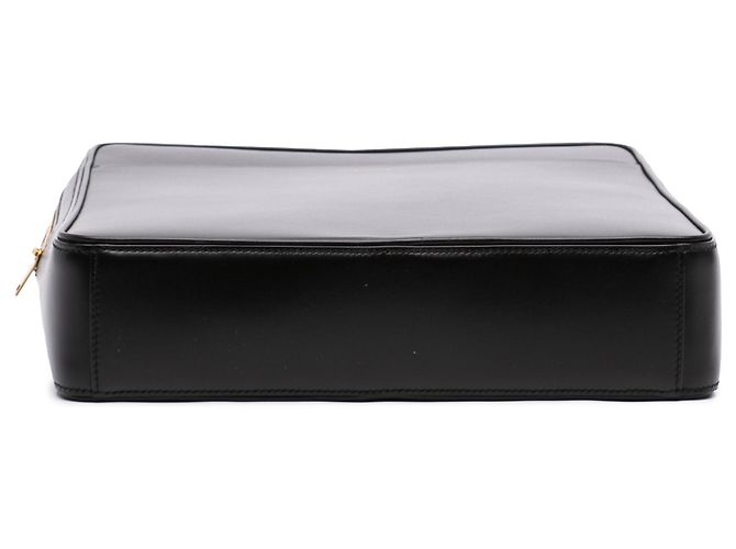 Borsa Case Saint Laurent in pelle di vitello liscia nera Large Nero - vista 3