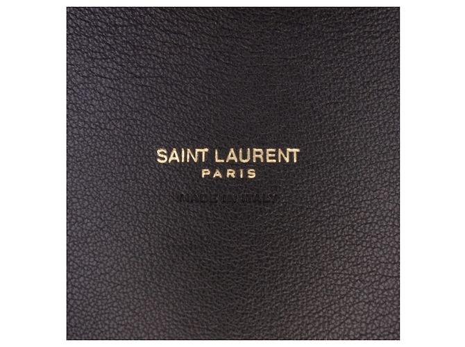 Borsa Case Saint Laurent in pelle di vitello liscia nera Large Nero - vista 5