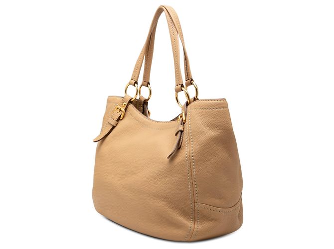 Bolso Tote Prada Beige Vitello Daino - vista 2