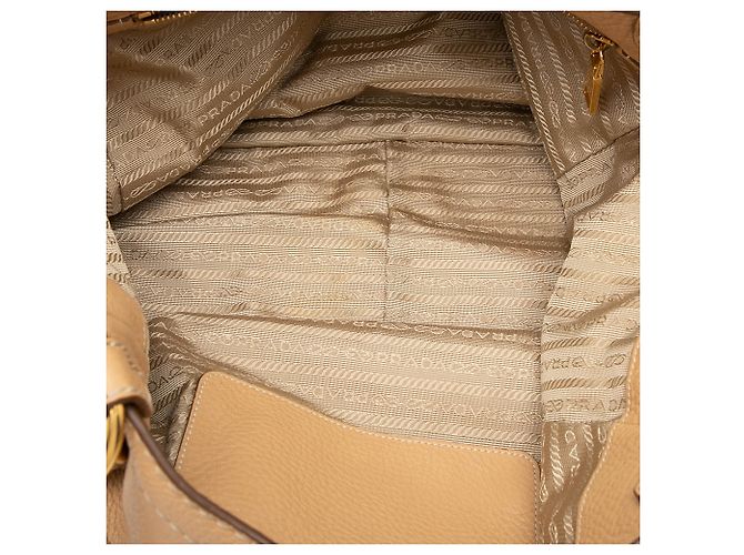 Bolso Tote Prada Beige Vitello Daino - vista 4