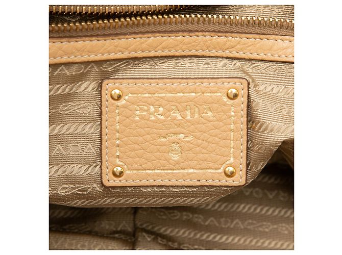 Bolso Tote Prada Beige Vitello Daino - vista 5