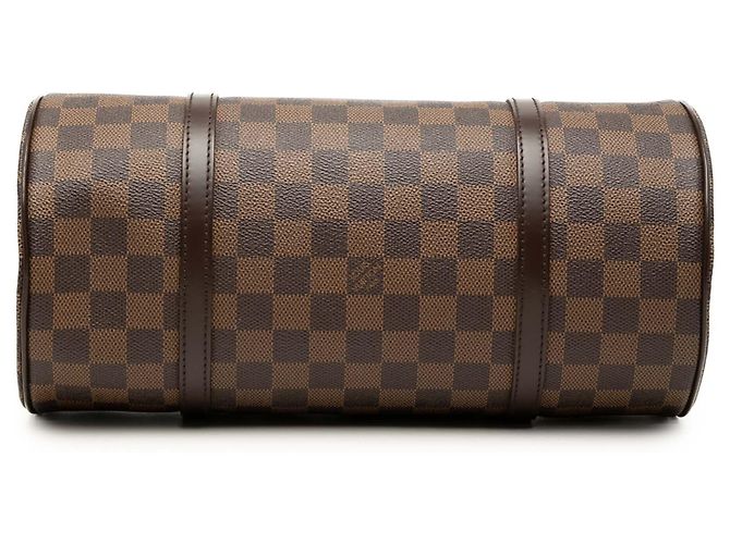 Louis Vuitton Brown Damier Ebene Papillon 30 Marrone - vista 3