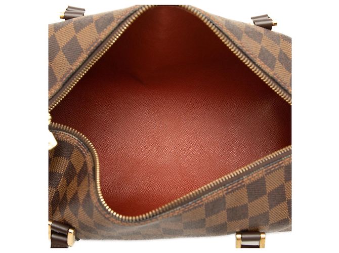 Louis Vuitton Brown Damier Ebene Papillon 30 Marrone - vista 4