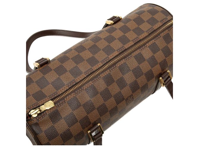 Louis Vuitton Brown Damier Ebene Papillon 30 Marrone - vista 6