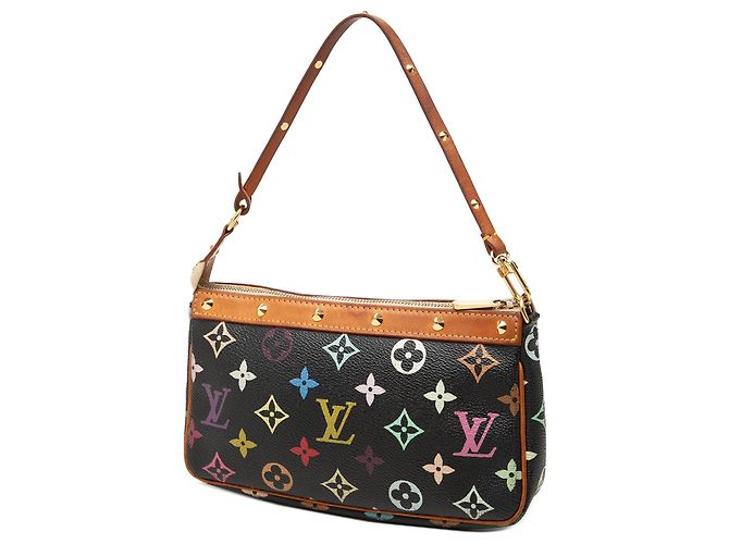 Louis Vuitton Black Monogram Multicolore Pochette Accessoires - view 2
