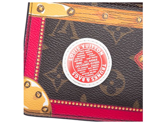 Louis Vuitton Brown Monogram Summer Trunks Pochette Weekend Marrone - vista 5