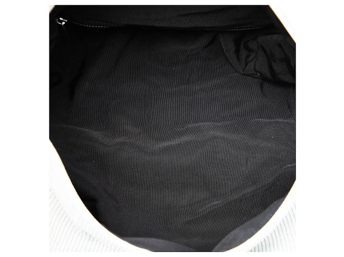 Borsa Chanel Coco Paris in tela a righe grigie Marrone - vista 4